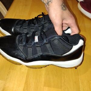 Jordan Black and White Athletic Shoes